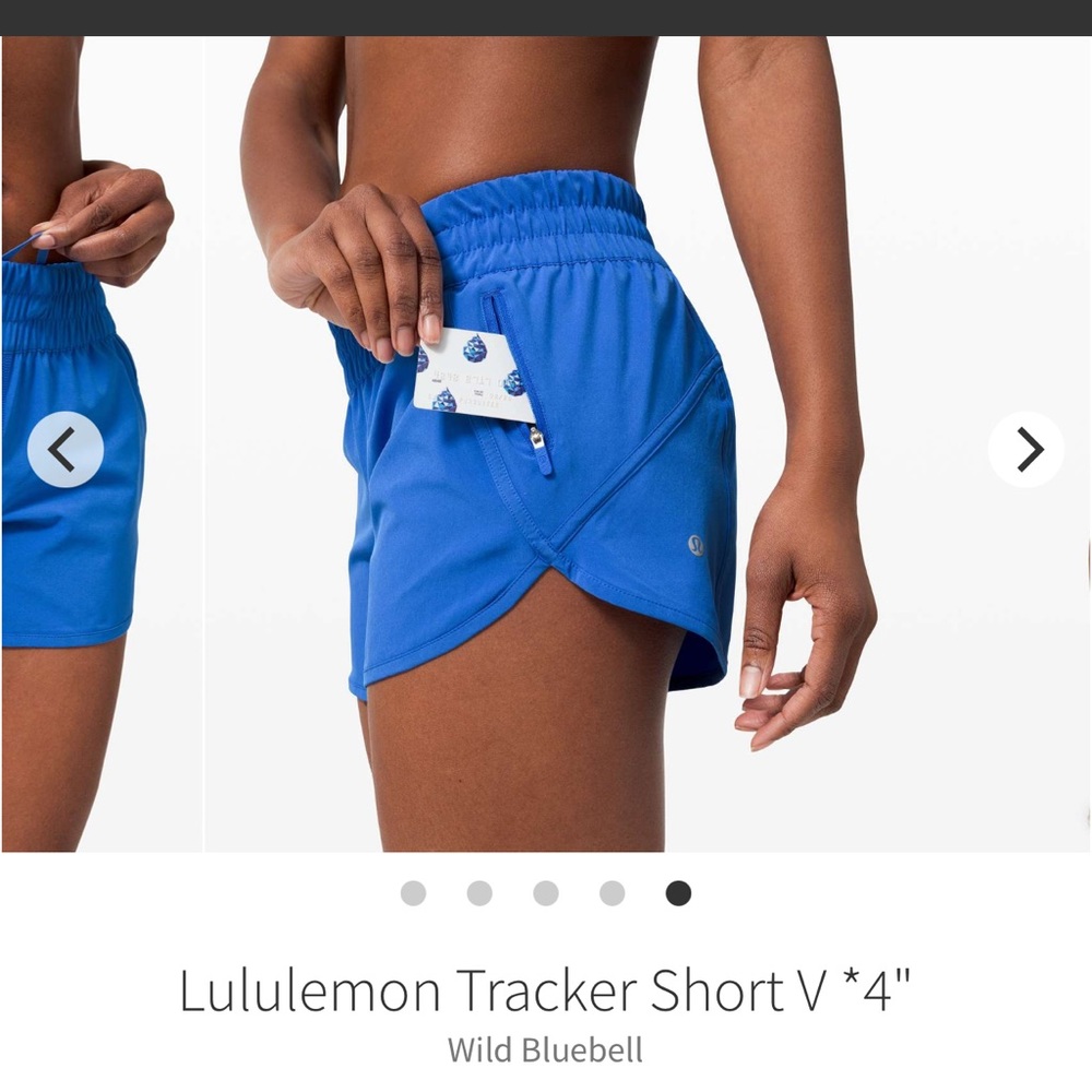 Lululemon Wild Bluebell Tracker short
